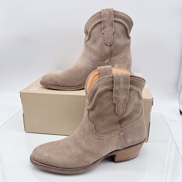 Dingo Tumbleweed Women’s Ankle Boots Casual Booties Sand Suede Leather US 7.5 - Picture 3 of 13